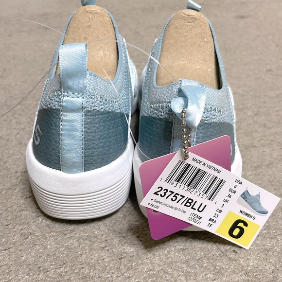 Skechers Arya Ladies Slip On Shoe Air Cooled Memory Foam US Size 6 Blue - Picture 7 of 10